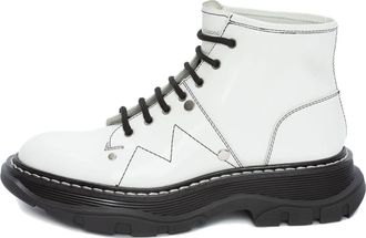 Alexander McQueen (WMNS) Alexander McQueen Tread Slick Boot Ivory Black 595469WHQSG9089