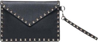 Valentino Garavani Black Rockstud Clutch