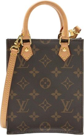 Louis Vuitton Monogram Canvas Petit Sac Plat Shoulder Bag (Authentic Pre- Loved)