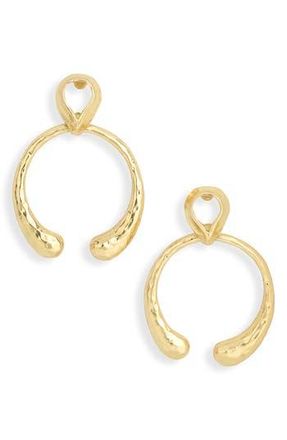 Karine Sultan Hammered Circle Teardrop Earrings in Gold at Nordstrom Rack