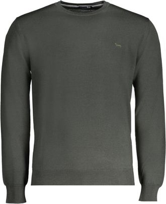 Harmont & Blaine Kleding - Heren - Ronde hals truien - Groen - S - Truien & Vesten