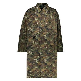 Random Identities Nylon Trenchcoat met klepzakken - Heren - Parka Jassen - Veelkleurig - L - Nylon - Jassen