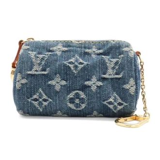 Louis Vuitton Pre-owned Monogram Denim Handbag - Dames - Pre-owned - Blauw - Maat: ONE Size Denim
