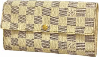 Louis Vuitton White Long Wallet (Bi-Fold) (Pre-Owned)