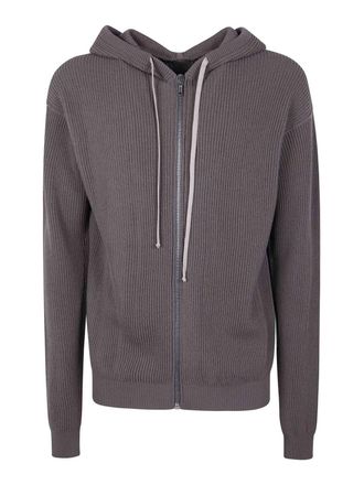 Rick Owens Zipperd Hoodie Knit Jacket