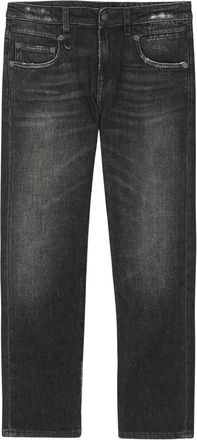 R13 Boy Straight Jean - Dames - Cropped Jeans - Zwart - W31 - Katoen - Jeans