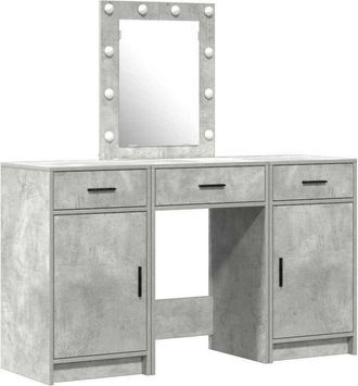 vidaXL Mesa De Tocador Con Caj&oacute;n 3 Pcs Gris 50 X 41 X 135 Cm Vidaxl