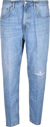 Dondup Light Blue Jago Carrot Fit Cotton Jeans