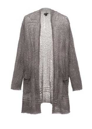 Avant Toi Grey V-Neck Cotton Cardigan