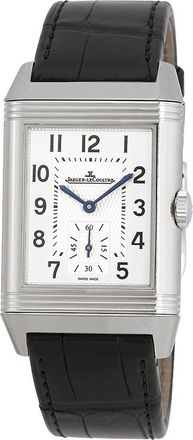 Jaeger-LeCoultre Pre-owned Jaeger LeCoultre Reverso Classic Duoface Silver Dial Mens Watch Q3848420
