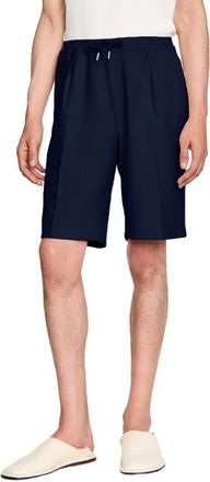 Sandro Jersey Bermuda shorts in Navy Blue at Nordstrom, Size 42 X 10 Eu
