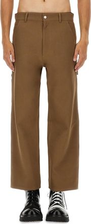 Moschino Brown Flat Front Pants