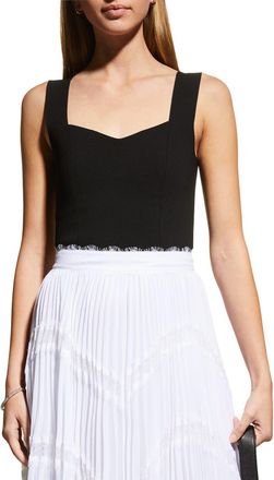 A.L.C. Jordana Seamed Cropped Tank Top