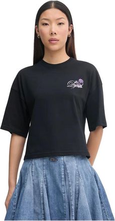 Diesel Dames, Tops, Zwart, Maat: M Katoen
