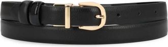 Kazar Leren riem aan twee kanten - Dames - Riemen - Zwart - 90 CM - Leer - Accessoires