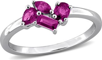 Mimi & Max Multi-Gem Cluster Ring Sterling Silver