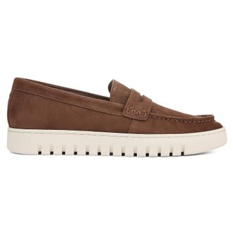 Vionic Uptown Suede Mens Loafers Shoes - Coffee - Size:UK 12