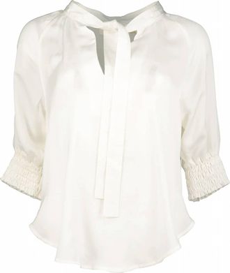 Bishop + Young Womens Harper Smock Top In White