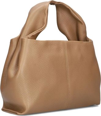 Notre-V Tassen, Dames, Bruin, ONE Size, Wol, Stijlvolle Kameel Schoudertas Polly