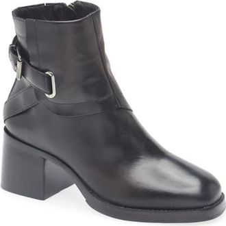 Chocolat Blu Inka Bootie in Black Leather at Nordstrom, Size 8-8.5Us