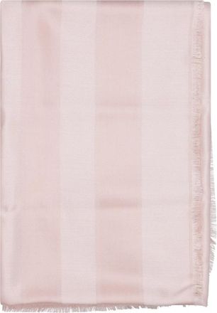 Lanvin Jacquard Logo Sjaal - Dames - Sjaals - Roze - ONE Size - Wol - Accessoires