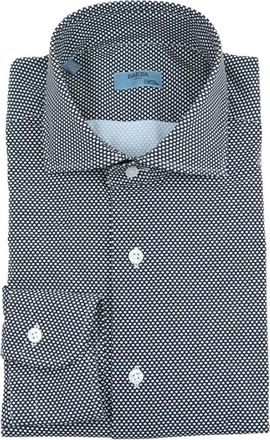 Barba Shirts - Heren - Casual Overhemden - Blauw - XL - Katoen - Overhemden