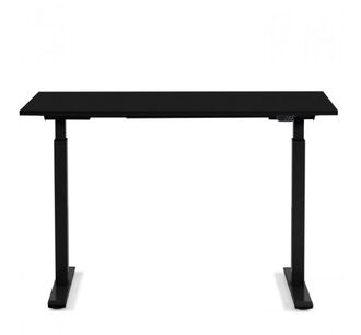 Kare Design Escritorio ajustable de bipedestaci&oacute;n negro y acero negro L140