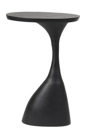 Light & Living Light&living - Mesa Auxiliar Macau Negro Mate - 40x33x61 Cm