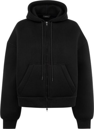 Wardrobe.NYC Felpa Bonded con zip e cappuccio - Nero
