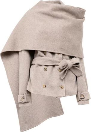 Giuseppe Di Morabito Dames, Mantels, Bruin, Maat: 2XS