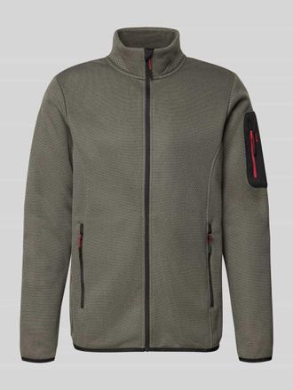 Icepeak Icepeak Regular Fit Fleecejacke mit Stehkragen Modell BREDSTEDT in Graphit, Gr&ouml;&szlig;e XXL