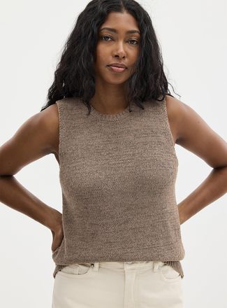 Contemporaine Womens Plain casual sweater vest