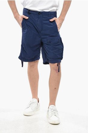 Ten c Solid Color Nylon Cargo Shorts size 48