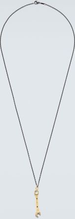 Ileana Makri Collar Divine Mechanics de oro de 18 ct con diamantes