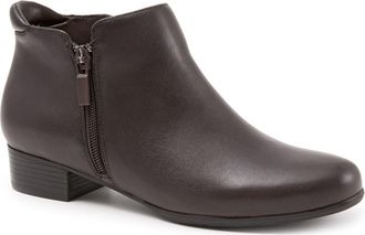 Trotters Major Bootie in Dark Brown Leather at Nordstrom, Size 10.5