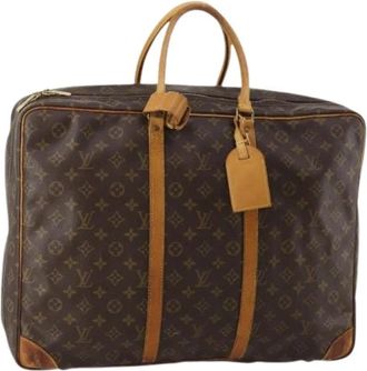 Louis Vuitton Pre-owned Sirius 50 Boston Bag - Dames - Vintage Weekendtas - Bruin - ONE Size - Leer - Vintage