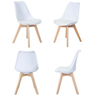 Milani Home Margot - sedia nordica imbottita set da 6