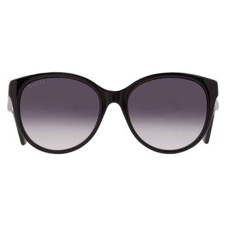 Gucci Grey Gradient Round Ladies Sunglasses GG0631S 001 56