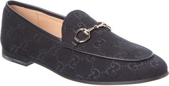 Gucci Jordaan Horsebit Gg Supreme Canvas Loafer