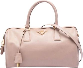Prada Pre-owned Handbags, female, Pink, Size: ONE SIZE Pre-owned Satchel