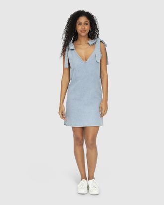 Belle & Bloom Burning Love Tie Shoulder Mini Dress