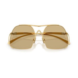 Miu Miu Sunglasses, female, Yellow, Size: 57 MM Mua55S Sunglasses