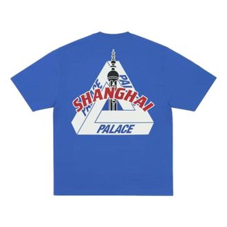 Palace Shanghai Tri Ferg T-Shirt Classy Blue P30TS501