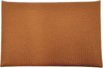 Herm&egrave;s Brown Epsom Leather Coin Purse/Coin Case (Pre-Owned)