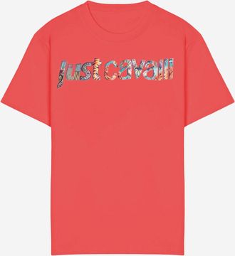 Just Cavalli Baumwoll-T-Shirt mit Logo