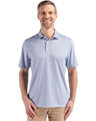 Cutter & Buck Pike Eco Diamond Dot Print Recycled Mens Polo