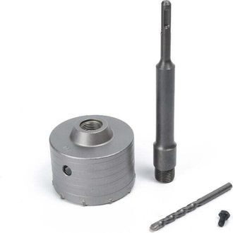 OEM Sierra De Corona Para Hormig&oacute;n De 130 Mm - V&aacute;stago Sds-plus De 220 Mm - Ideal Para Hormig&oacute;n, Ladrillo, Piedra Y Mamposter&iacute;a