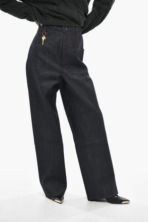 Carven Regular Fit Jeans With Exposed Seams 26cm Carven