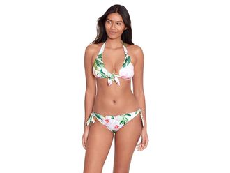 Lauren Ralph Lauren Watercolor Tropical Floral Side Tie Scoop Hipster Womens Swimwear : 10, Elastane/Nylon