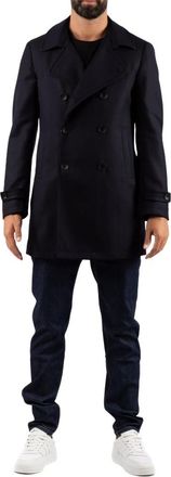 Tagliatore Charlie Coat - Heren - Mantel - Blauw - M - Wol - Jassen